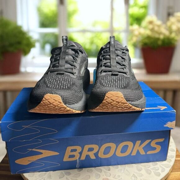 Brooks Revel 7 Supportive Running Shoes Men’s Size 11.5 EU 45.5 Black/Gum Sole N - Picture 3 of 14